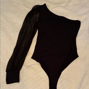 Peach Love California Black Bodysuit